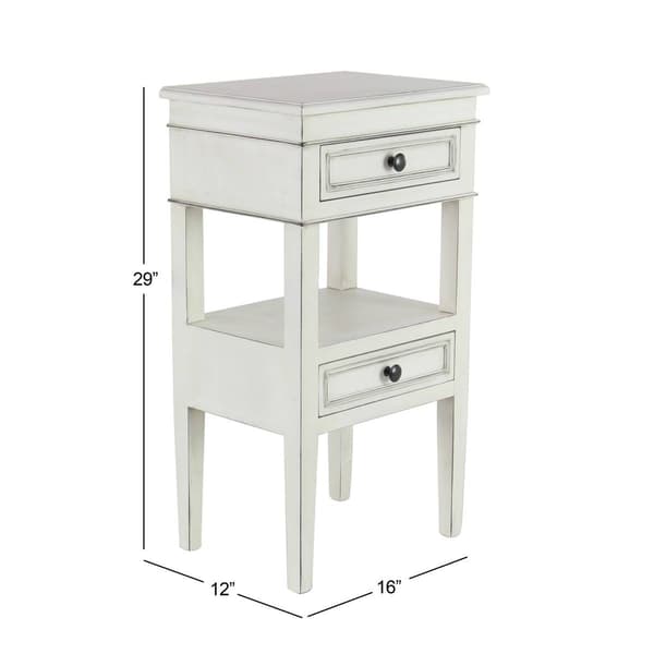 9th & Pike&#174; White Pine Traditional Accent Table