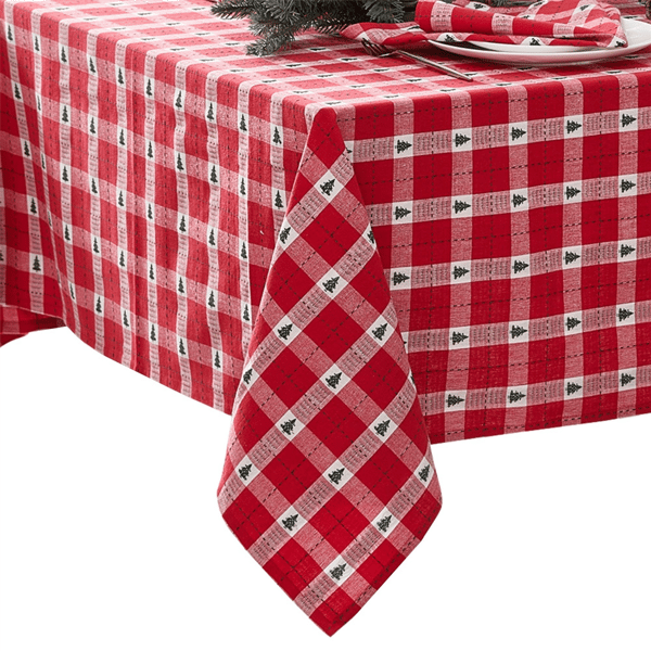 Threadmade Sherwood Tree Dobby Cotton Tablecloth