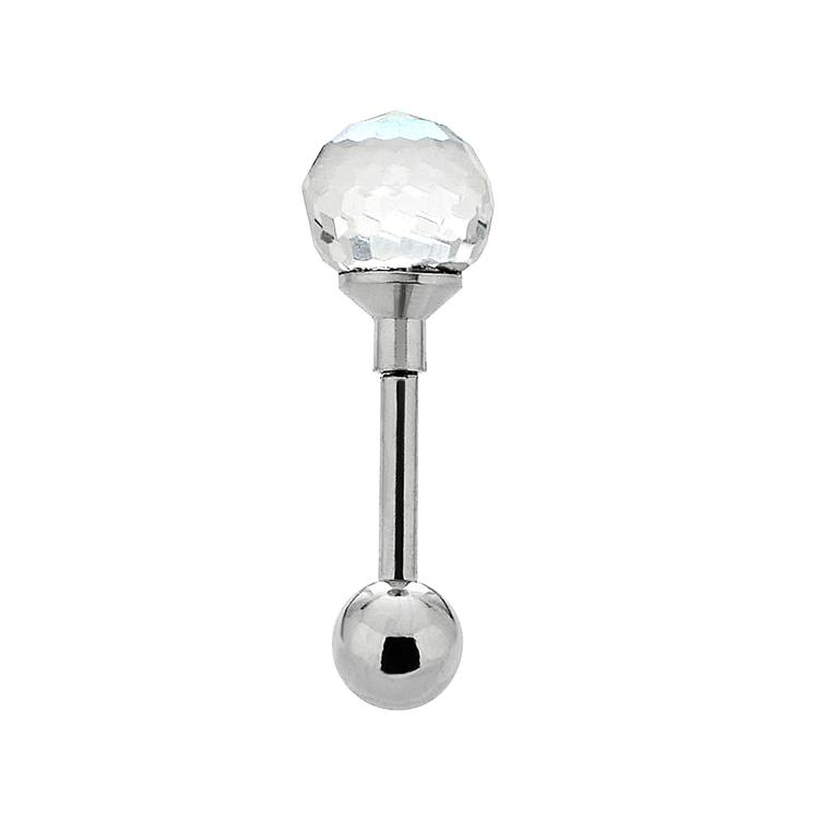 16-Gauge surgical Steel AB Crystal Disco Ball Tragus