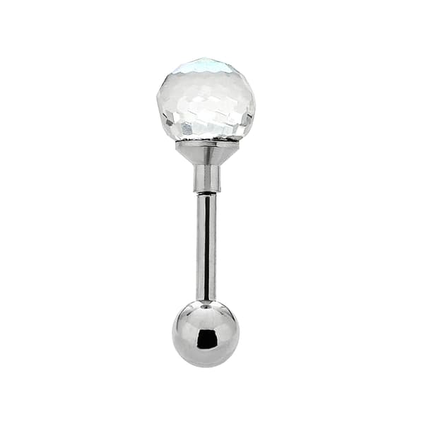 16-Gauge surgical Steel AB Crystal Disco Ball Tragus - image 