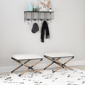 Linon Home Decor Ashburn Campaign Accent Stool - image 4