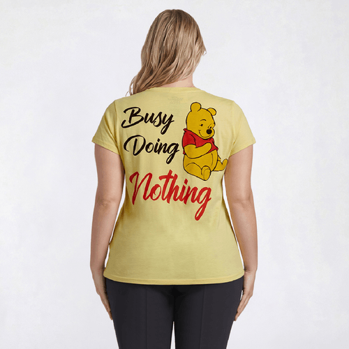 Juniors Plus Freeze Winnie The Pooh Busy Doing Nothing Tee