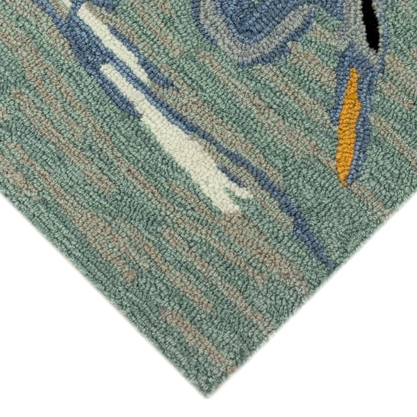 Liora Manne Frontporch Blue Heron Indoor/Outdoor Accent Rug
