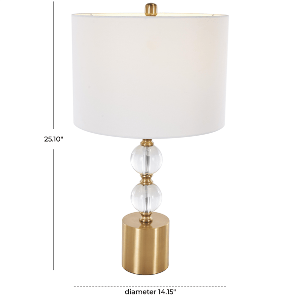 9th & Pike® Glam Clear Crystal Table Lamp