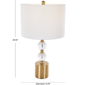 9th & Pike® Glam Clear Crystal Table Lamp - image 3
