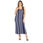 Plus Size 24/7 Comfort Apparel Striped Racerback Maxi Dress - image 1