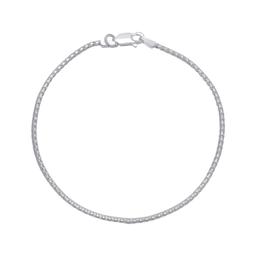 Sterling Silver Popcorn Link Bracelet