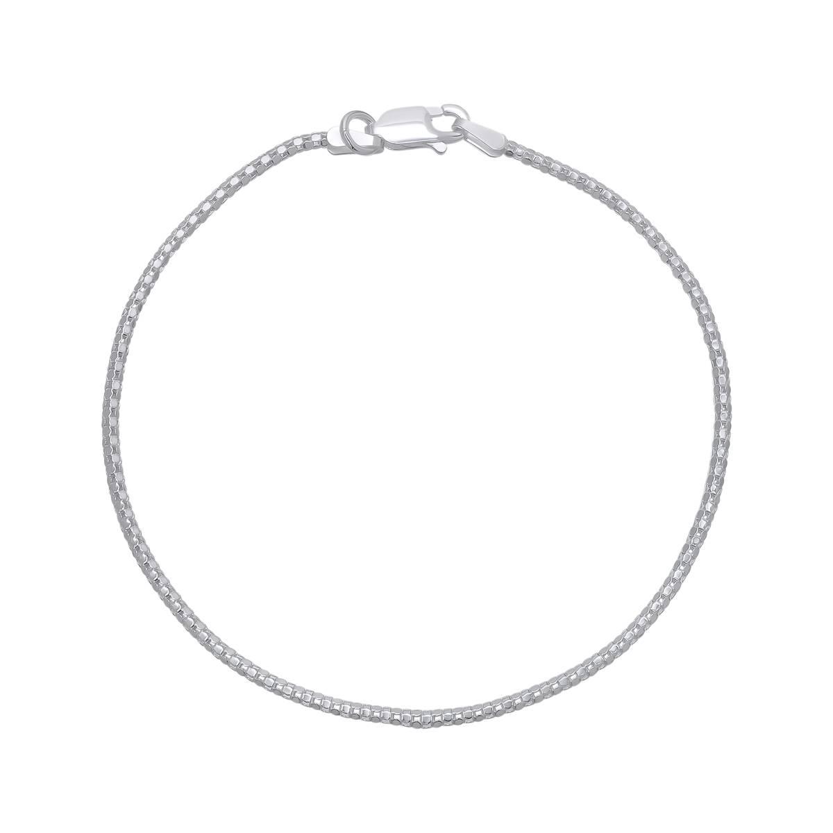 Sterling Silver Popcorn Link Bracelet