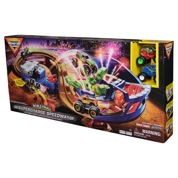 Spin Master Monster Jam Supercharge Speedway