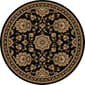 Tayse Sensation Charlotte Black Round Area Rug - 5'3 - image 1