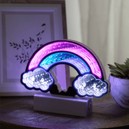Northlight LED Lighted 3D Rainbow Infinity Mirror