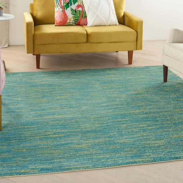 Nourison Essentials Two-Tone Indoor/Outdoor Square Rug