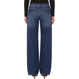 Womens Royalty Hazel Wide Leg Jeans with Zebra Belt