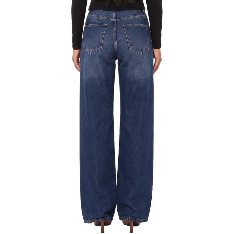 Womens Royalty Hazel Wide Leg Jeans with Zebra Belt