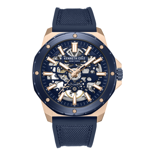 Mens Kenneth Cole New York® Automatic Blue Watch - KCWGZ0076702