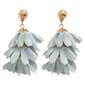 Ashley Cooper(tm) Gold-Tone Fabric Petal Drop Earrings - image 1