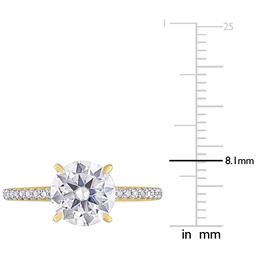 Gemstone Classics™ 14kt. Gold 1 4/5ctw. Moissanite Ring