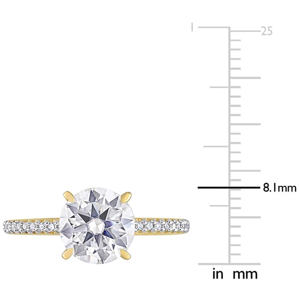 Gemstone Classics™ 14kt. Gold 1 4/5ctw. Moissanite Ring