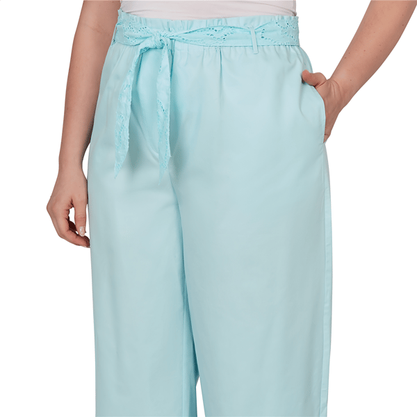 Women''s Ruby Rd. Renaissance Romance Poplin Eyelet Trim Pull On