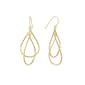 Athra Gold Over Brass Pear Shaped Drop Earrings - image 1