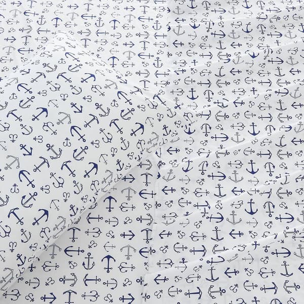FreshFolds Newport Nautical Anchor Microfiber Sheet Set