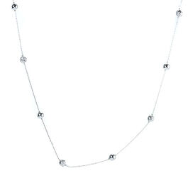 Gloria Vanderbilt Silver Ball Strand Necklace