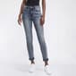 Womens Bleu Denim Roll Cuff Skinny Ankle Jeans - image 1