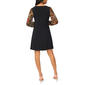 Womens MSK Long Floral Sleeve Shift Dress - image 4