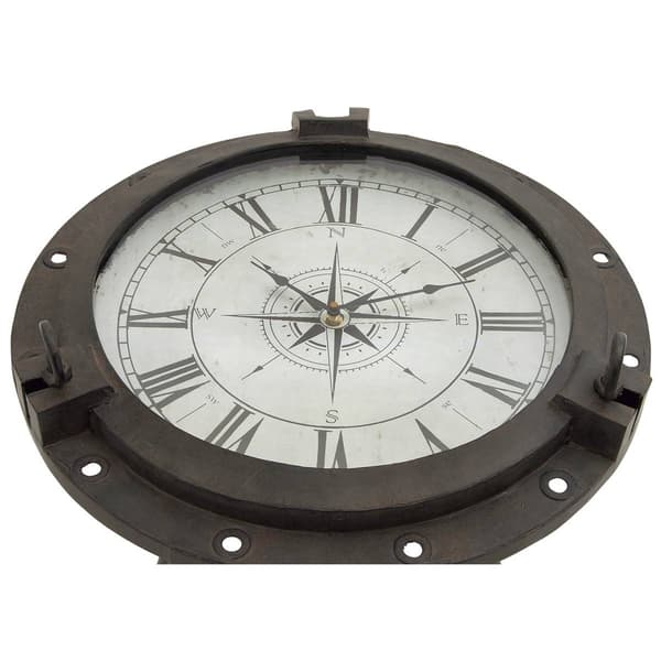 9th & Pike® Black Metal Industrial Accent Table