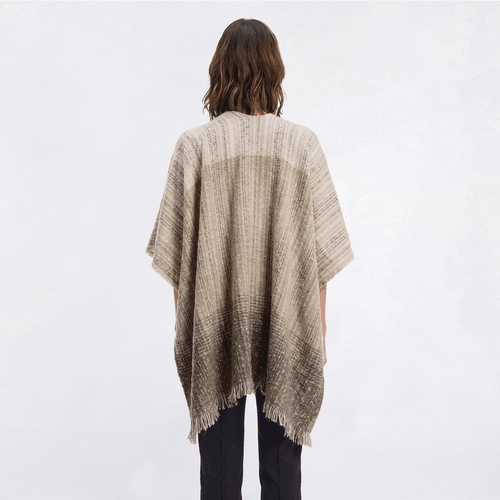 Womens Renshun Slub Knit Ombre Ruana