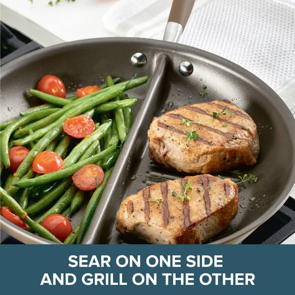 Anolon&#174; Advanced Home Nonstick 12.5in. Grill & Griddle Skillet