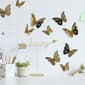RoomMates&#174; 3D Gold Butterflies Peel & Stick Wall Decals - image 2