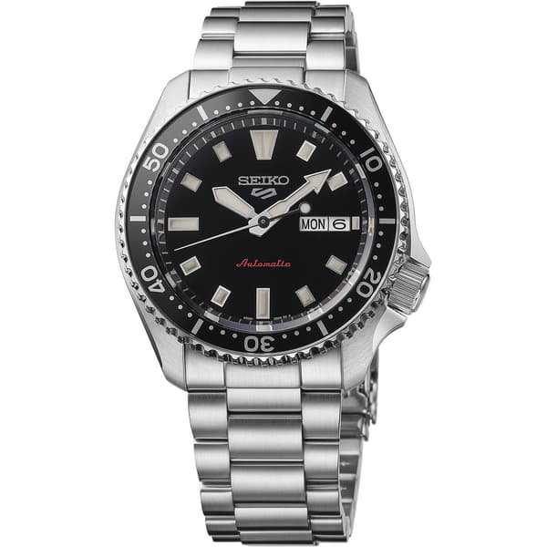 Mens Seiko 5 Sports Automatic Movement Silver Watch - SRPL85 - image 