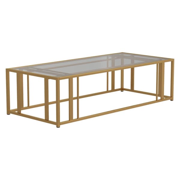 Coaster Adri Eastbrook Matte Brass Metal Frame Coffee Table - image 