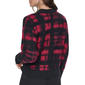 Womens DKNY Long Sleeve Brushed Plaid Crew Neck Sweater - image 2