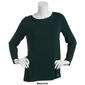 Womens Calvin Klein Long Sleeve Boatneck Solid Liquid Jersey Top - image 4