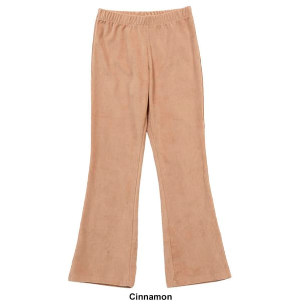 Girls (7-16) Insta Girl® Velvet 4x4 Rib Flare Leggings