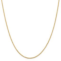Unisex Gold Classics™ 1.50mm. 14k Diamond Cut Rope Chain Necklace