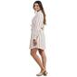 Womens Mlle Gabrielle Long Sleeve Yarn Dye Stripe Shirtdress - image 4