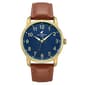 Mens Caribbean Joe Gold-Tone Easy Read Strap Watch - CJ7162GD - image 1