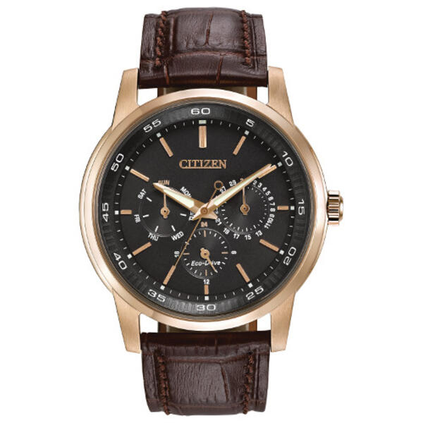 Mens Citizen&#40;R&#41; Eco-Drive Leather Watch - BU2013-08E - image 