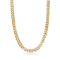 Mens Lynx Gold-Tone Ion Plated Curb Chain Necklace & Bracelet Set - image 2
