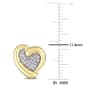 Diamond Classics&#8482; Diamond Heart Earrings - image 2