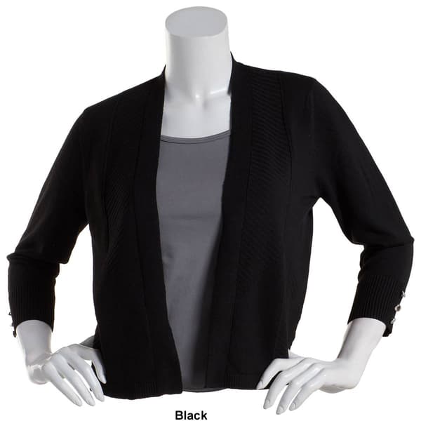 Petite 89th &amp; Madison Princess Seam Directional Rib Shrug