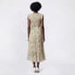 Womens Luxology Cap Ruffle Sleeve V Neck Floral Midi Dress - image 2