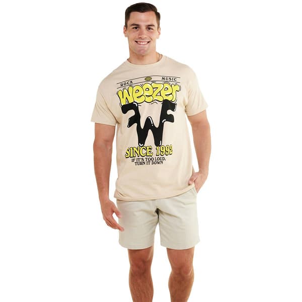 Young Mens Weezer Short Sleeve Graphic Tee