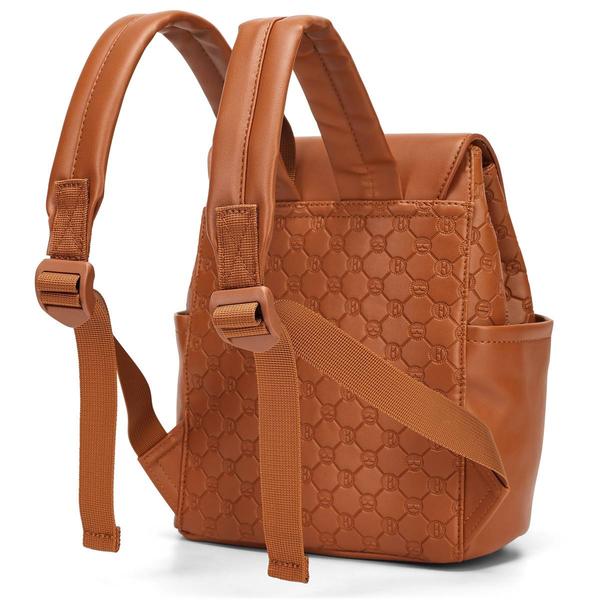 ELLE Compass Vegan Leather Monogram Mini Backpack