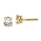 Pure Fire 14kt. Gold 1 1/2ctw 4-Prong Diamond Screw-Back Earrings - image 1
