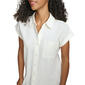 Womens Calvin Klein Short Sleeve Linen Shirtdress - image 3