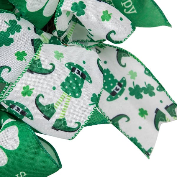 Northlight Seasonal Ribbons & Shamrocks St. Patrick''s Day Wreath